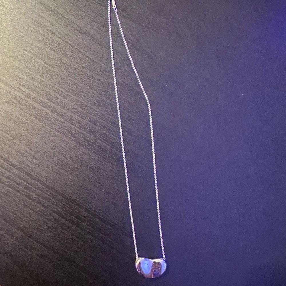 Tiffany & Co. Silver bean necklace-925 silver